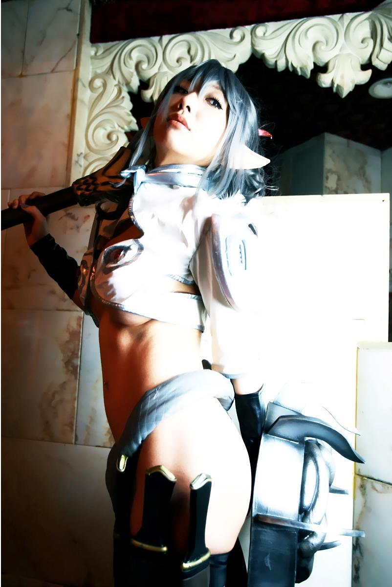 [Cosplay]  Queens Blade  Echidna & Alleyne Vs Tentacles SP2